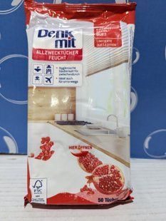 Серветки вологі для прибирання Denk Mit (50) Гранат 027600 фото